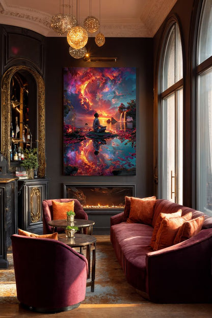 Art Print Alex Bush AI - Beyond the Celestial Veil