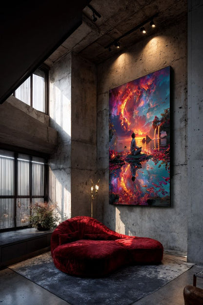 Art Print Alex Bush AI - Beyond the Celestial Veil