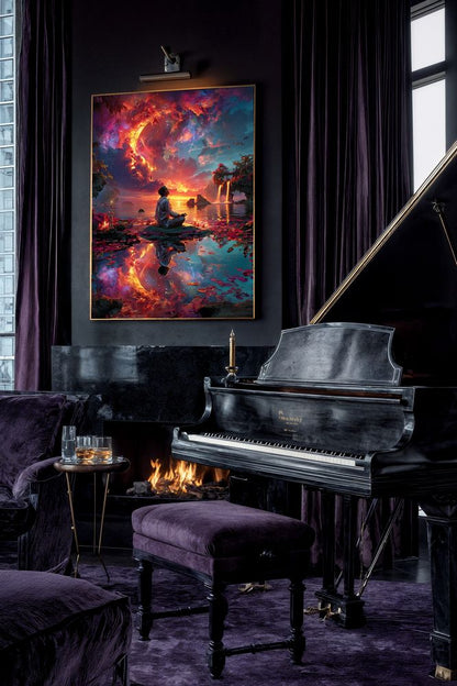 Art Print Alex Bush AI - Beyond the Celestial Veil