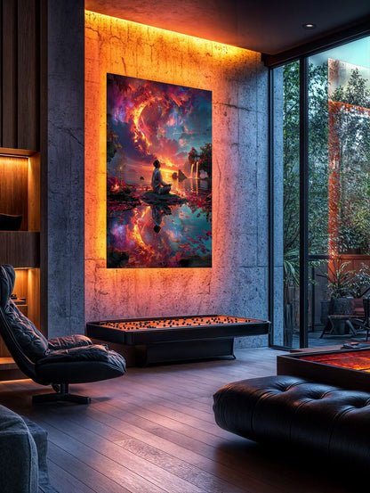 Art Print Alex Bush AI - Beyond the Celestial Veil