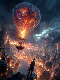 Art Print Alex Bush AI - When Skies Collide