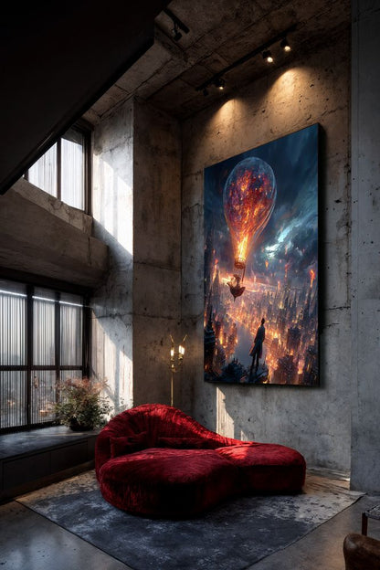 Art Print Alex Bush AI - When Skies Collide