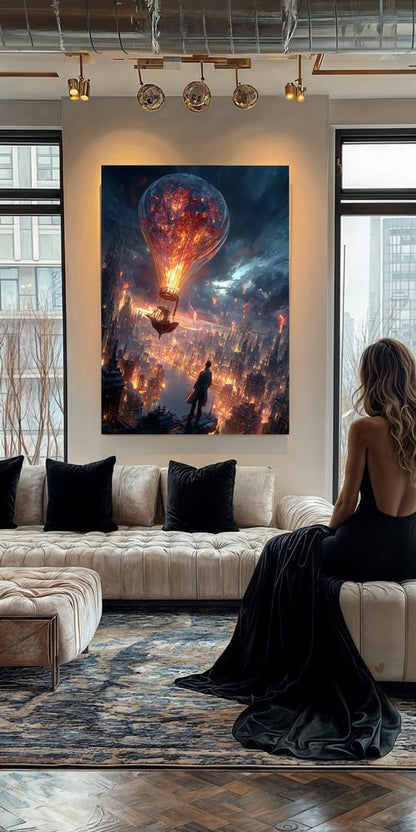 Art Print Alex Bush AI - When Skies Collide