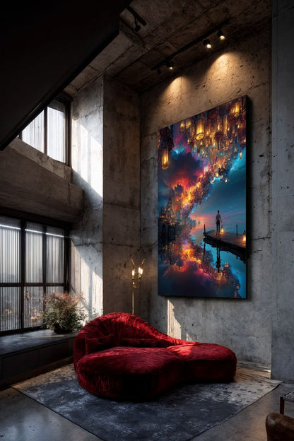 Art Print Alex Bush AI - Awakening at the Multiversal Shore