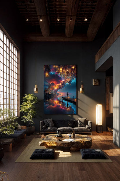 Art Print Alex Bush AI - Awakening at the Multiversal Shore
