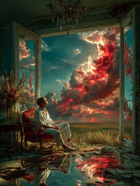 Art Print Alex Bush AI - Reflections of the Cosmos