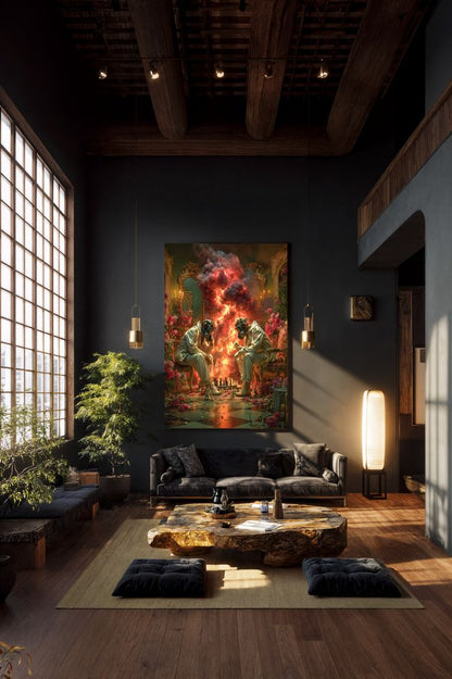 Art Print Alex Bush AI - Where Worlds Fights