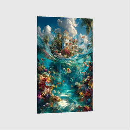 Art Print BogARTai - Galaxies Beneath the Waves