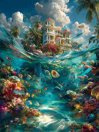 Art Print BogARTai - Galaxies Beneath the Waves