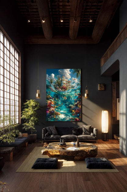 Art Print BogARTai - Galaxies Beneath the Waves