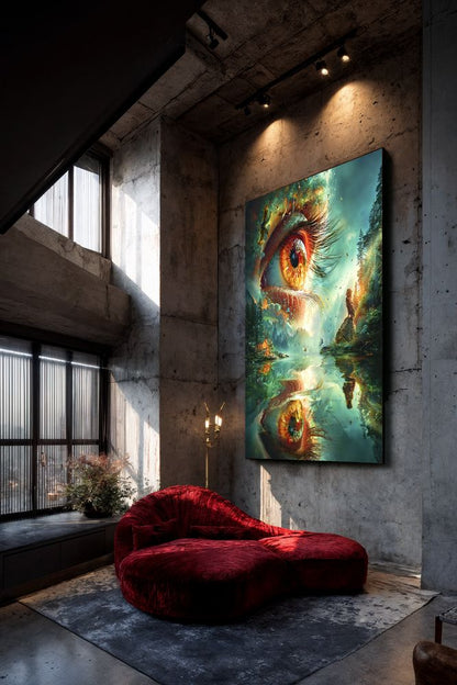 Art Print Alex Bush AI - In the Eye of the Dreamstorm