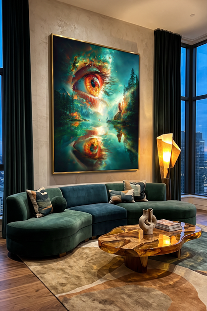 Art Print Alex Bush AI - In the Eye of the Dreamstorm