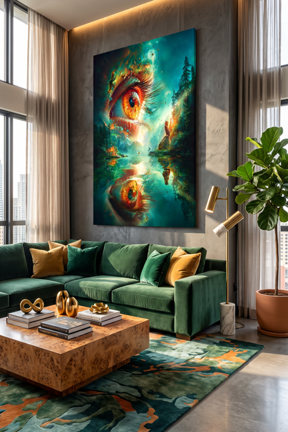 Art Print Alex Bush AI - In the Eye of the Dreamstorm