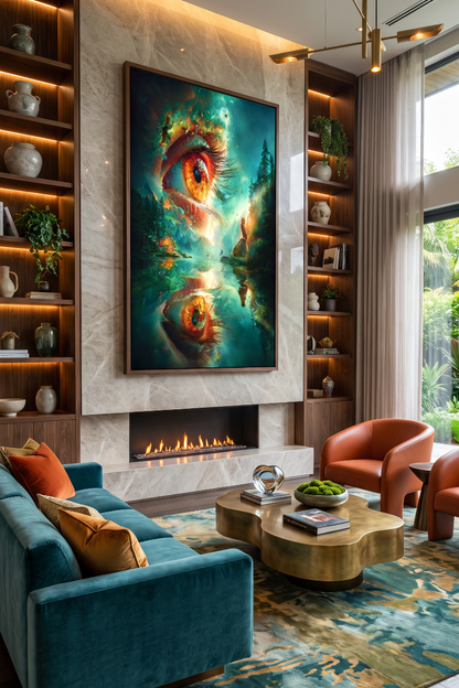 Art Print Alex Bush AI - In the Eye of the Dreamstorm