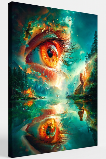 Art Print Alex Bush AI - In the Eye of the Dreamstorm