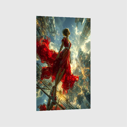 Art Print Alex Bush AI - Crossroads of Imagined Worlds