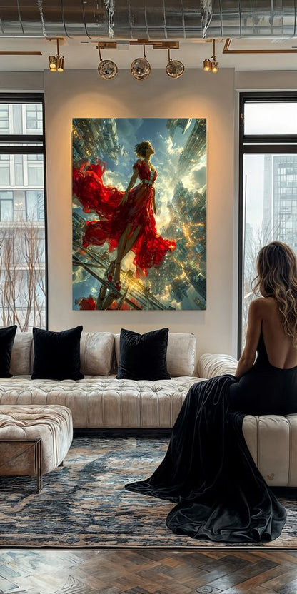 Art Print Alex Bush AI - Crossroads of Imagined Worlds