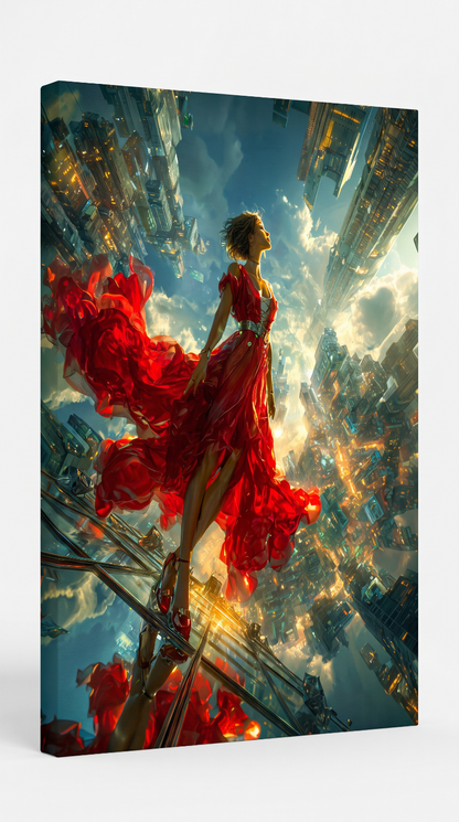 Art Print Alex Bush AI - Crossroads of Imagined Worlds