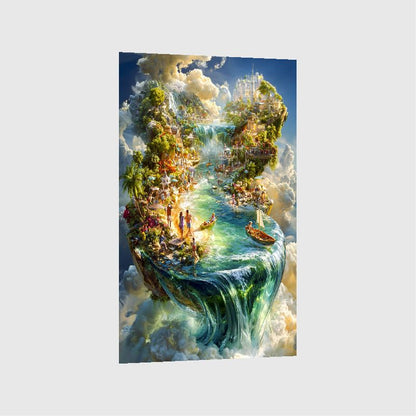 Art Print Alex Bush AI - Voyage Through Unseen Landscapes