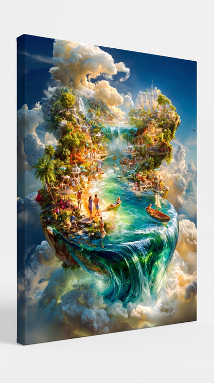 Art Print Alex Bush AI - Voyage Through Unseen Landscapes