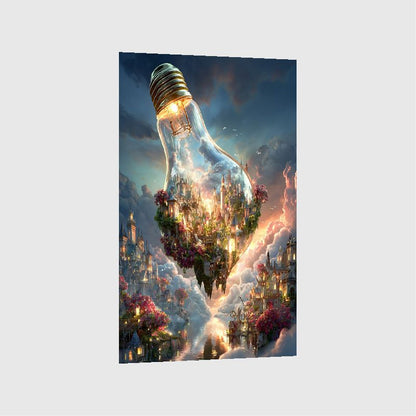 Art Print Alex Bush AI - Beyond the Stacks of Space