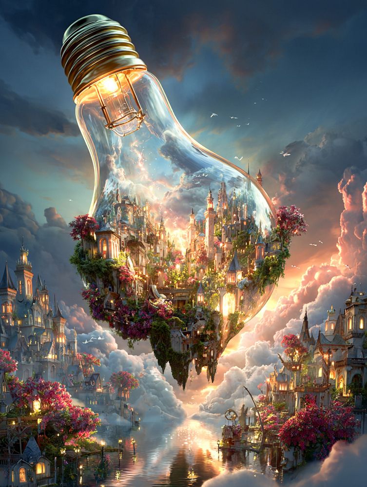 Art Print Alex Bush AI - Beyond the Stacks of Space