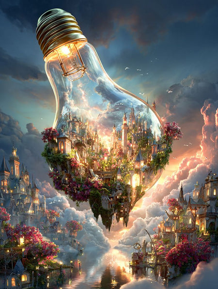 Art Print Alex Bush AI - Beyond the Stacks of Space
