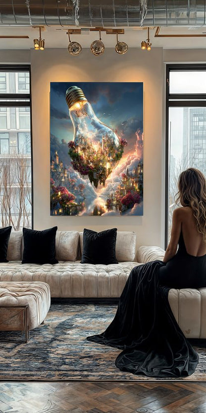 Art Print Alex Bush AI - Beyond the Stacks of Space