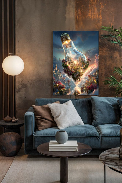 Art Print Alex Bush AI - Beyond the Stacks of Space