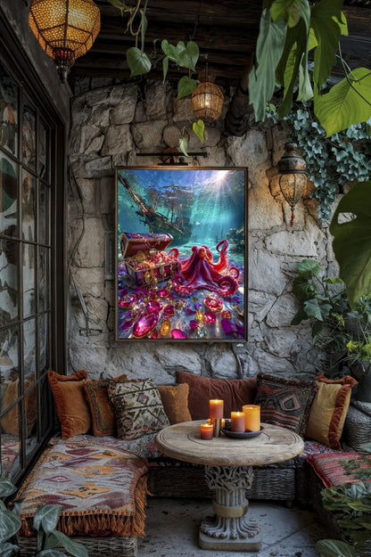 Art Print Salt Life AI - The Underwater Kingdom