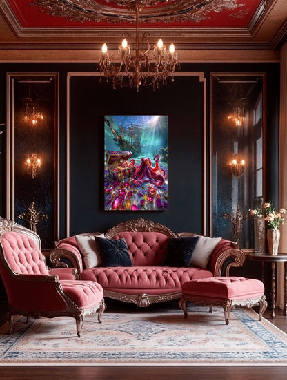 Art Print Salt Life AI - The Underwater Kingdom