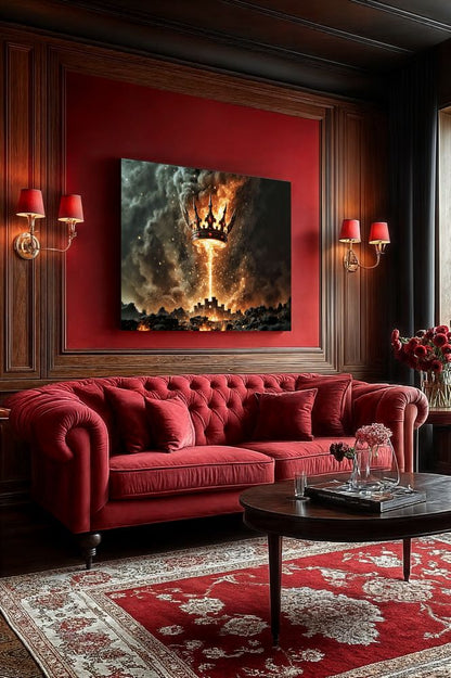 Art Print Aquila Vision AI - The Kingdom of Fire