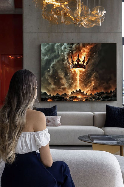 Art Print Aquila Vision AI - The Kingdom of Fire