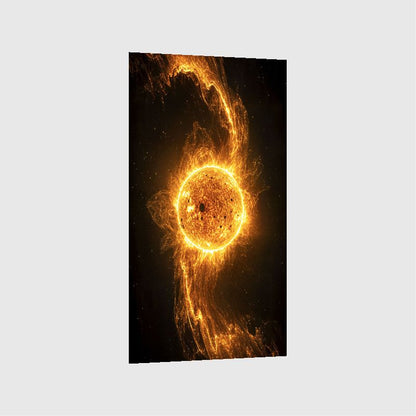 Art Print Aquila Vision AI - Golden Galaxy