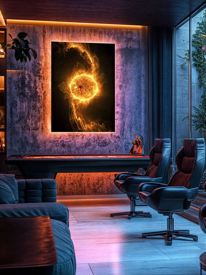 Art Print Aquila Vision AI - Golden Galaxy