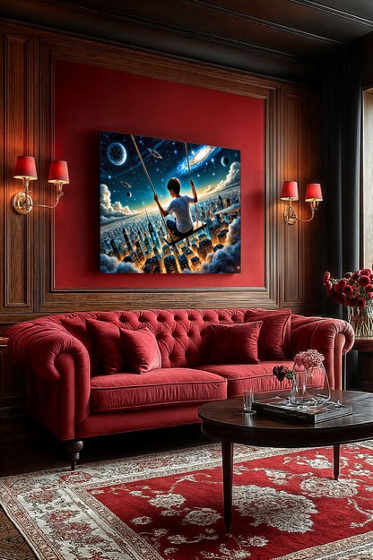 Art Print Aquila Vision AI - Above the City