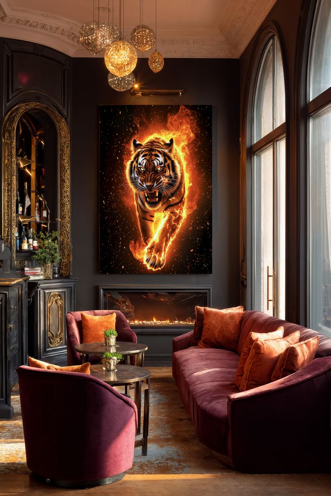 Art Print Aquila Vision AI - Attack of Fire