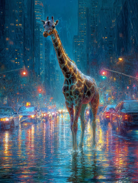 Art Print wAIld Life - Between Traffic and Silence