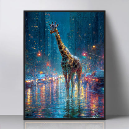 Art Print wAIld Life - Between Traffic and Silence