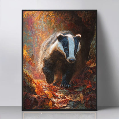 Art Print wAIld Life - The Path Through Amber Light