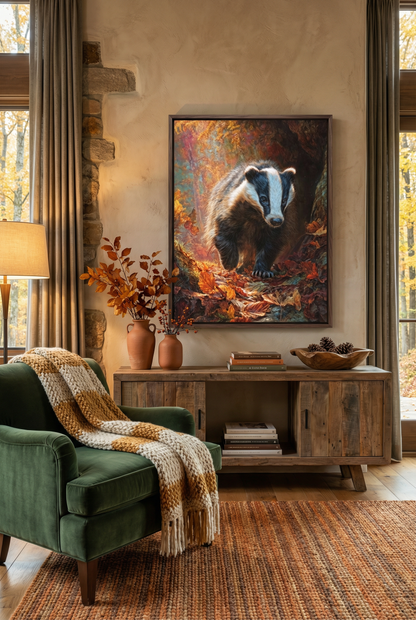 Art Print wAIld Life - The Path Through Amber Light