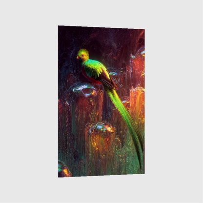 Art Print wAIld Life - Perched on Melted Rainbows