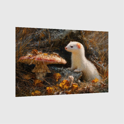 Art Print wAIld Life - A Life Tucked Between Leaves