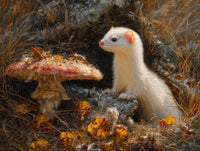 Art Print wAIld Life - A Life Tucked Between Leaves