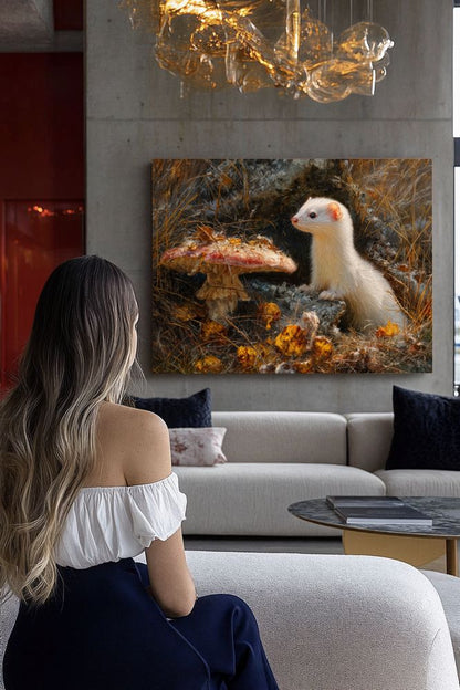 Art Print wAIld Life - A Life Tucked Between Leaves