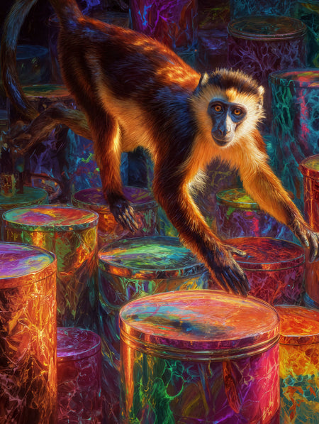 Art Print wAIld Life - Between Mischief and Masterpiece