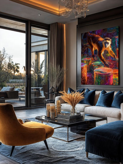 Art Print wAIld Life - Between Mischief and Masterpiece