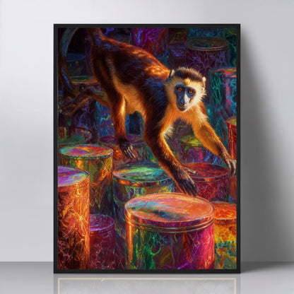Art Print wAIld Life - Between Mischief and Masterpiece