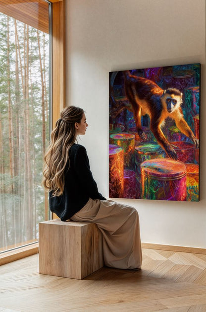 Art Print wAIld Life - Between Mischief and Masterpiece