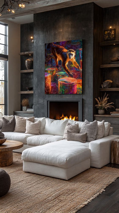 Art Print wAIld Life - Between Mischief and Masterpiece